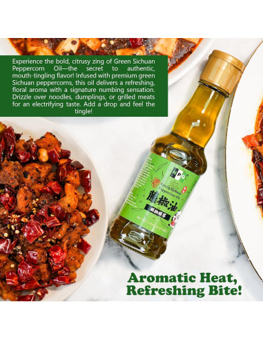 Aceite de Pimienta Verde Sichuan NPG 210 ml Prensado en Frío