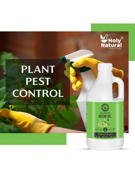 Aceite de Neem Puro 1000 ml HOLY NATURAL - Hidratante y Anticaspa