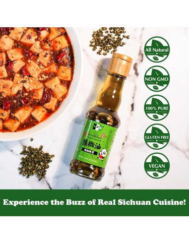 Aceite de Pimienta Verde Sichuan NPG 210 ml Prensado en Frío