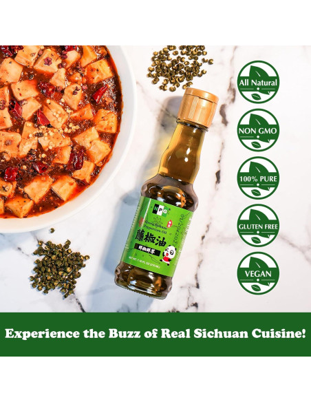 Aceite de Pimienta Verde Sichuan NPG 210 ml Prensado en Frío