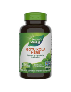 Suplemento Herbal Gotu Kola Nature's Way 180 Cápsulas 950 mg