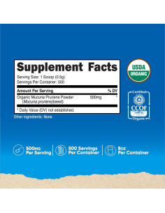 Polvo Orgánico de Mucuna Pruriens Nutricost 250g 2