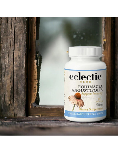Echinacea Angustifolia Cruda Liofilizada Eclectic 90 Cápsulas