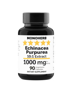 Extracto de Echinacea Purpurea 1000 mg - 90 Cápsulas Vegetarianas