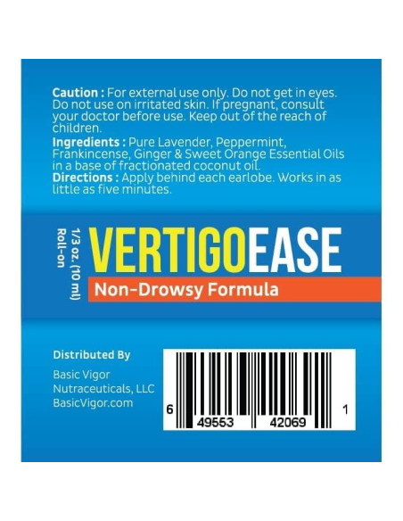 Roll-On Alivio de Vértigo Básico Vigor 10ml - Aceites Esenciales