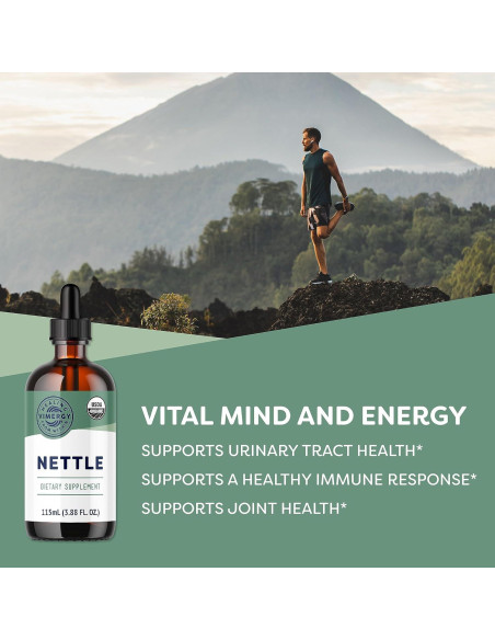 Extracto de Ortiga Vimergy 115 mL - Orgánico, Vegano, Sin Gluten