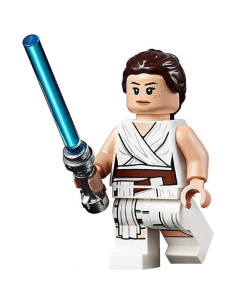 Minifigura LEGO Star Wars Rey con sable de luz 18g 2