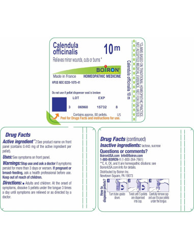 Gránulos Homeopáticos Boiron Calendula Officinalis 10M - 80 g