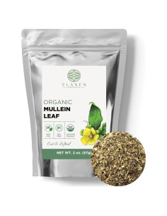 Hoja de Mullein Orgánica Elanen Naturals 57g - Té Herbal