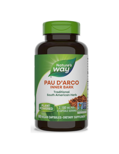 Pau d'Arco Nature's Way 180 Cápsulas 2180 mg Sin OGM