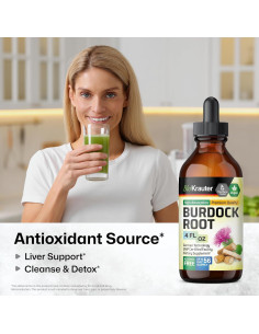 Tinctura de Raíz de Bardana Bio Krauter 118 ml - Vegana y Sin Alcohol 2