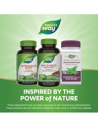 Pau d'Arco Nature's Way 180 Cápsulas 2180 mg Sin OGM