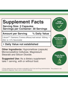 Acelerador de Libido Femenino Liboost - Extracto de Damiana 2
