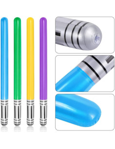 16 Sables de Luz Inflables LIYDE para Fiesta Star Wars 78.74 cm 2