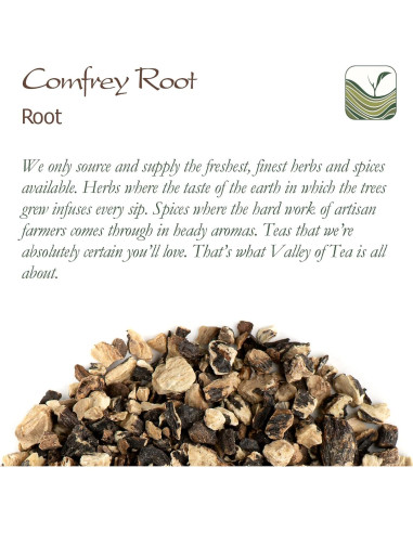 Raíz de Consuelda Secas 100g - Valle del Té - Uso Externo