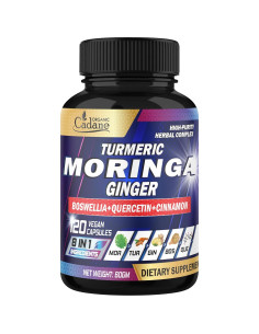 Suplemento de Moringa Orgánica Cadane - 120 Cápsulas Veganas 2