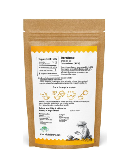 Té de hoja de coltsfoot OVVA Ü 113g - 100% natural