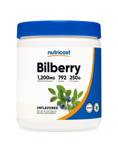 Polvo de Arándano Nutricost 250g - Sin Gluten y No GMO