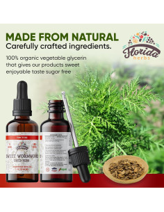 Tintura Orgánica de Artemisa Dulce Florida Herbs 59 ml 2
