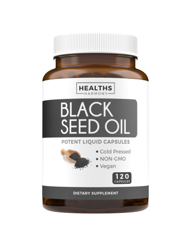 Aceite de Semilla Negra Healths Harmony 120 Cápsulas 500mg