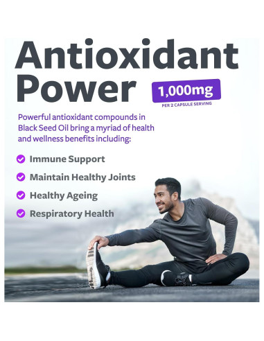 Aceite de Semilla Negra Healths Harmony 120 Cápsulas 500mg