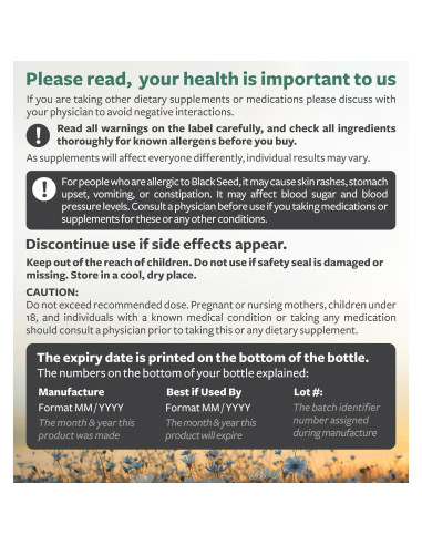 Aceite de Semilla Negra Healths Harmony 120 Cápsulas 500mg