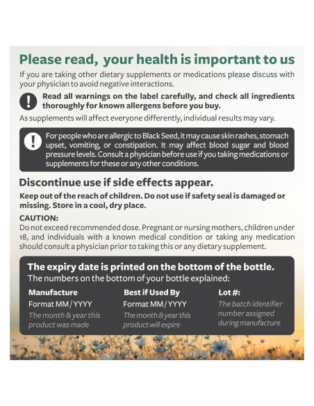 Aceite de Semilla Negra Healths Harmony 120 Cápsulas 500mg Aceite de Semilla Negra Healths Harmony 120 Cápsulas 500mg