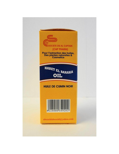 Aceite de Semilla Negra Virgen El Captain 120 ml Prensado en Frío