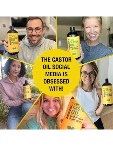 Aceite de Ricino Puro Seven Minerals 32 oz - Sin Refino Aceite de Ricino Puro Seven Minerals 32 oz - Sin Refino