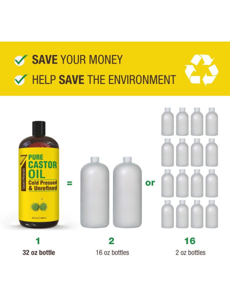 Aceite de Ricino Puro Seven Minerals 32 oz - Sin Refino Aceite de Ricino Puro Seven Minerals 32 oz - Sin Refino