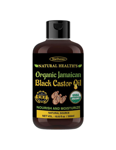 Aceite de Ricino Negro Jamaicano StarDunes 300 ml - 100% Puro