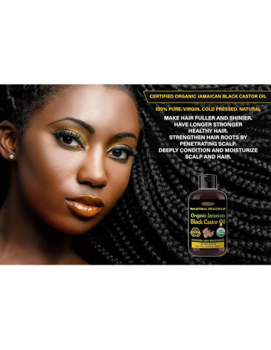 Aceite de Ricino Negro Jamaicano StarDunes 300 ml - 100% Puro