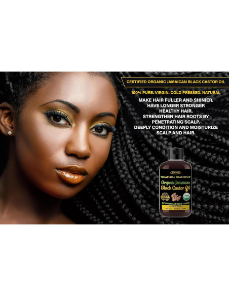 Aceite de Ricino Negro Jamaicano StarDunes 300 ml - 100% Puro