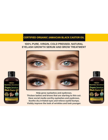 Aceite de Ricino Negro Jamaicano StarDunes 300 ml - 100% Puro