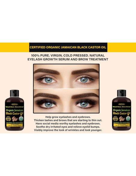 Aceite de Ricino Negro Jamaicano StarDunes 300 ml - 100% Puro