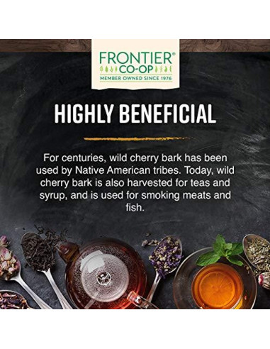 Corteza de Cereza Silvestre Frontier Co-op 453g - Té Natural Kosher
