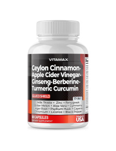 Suplemento Vitamax 16 en 1 - Canela de Ceilán y Vinagre de Sidra