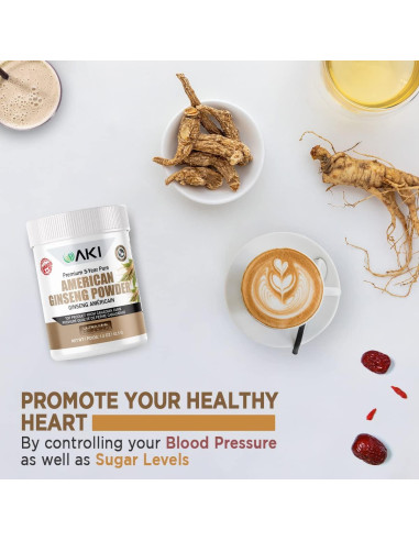 Polvo de Ginseng Americano AKI 42.5g - 4% Ginsenósidos
