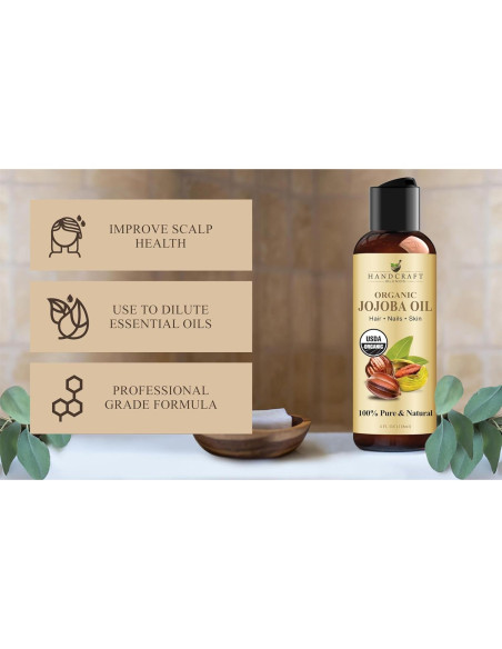 Aceite de Jojoba Orgánico Handcraft Blends 118 ml - Puro y Natural