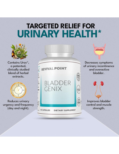 Suplemento Bladdergenix con UROX para Control de Vejiga 59g
