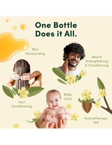 Aceite de Jojoba HobaCare 100% Puro 1.89L Hidratante