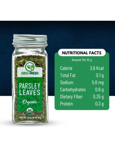 Perejil Orgánico Geo-Fresh 12g - Condimento Natural Sin Gluten 2
