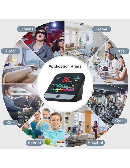 Monitor de Calidad del Aire Hamos DM306 13 en 1 Portátil