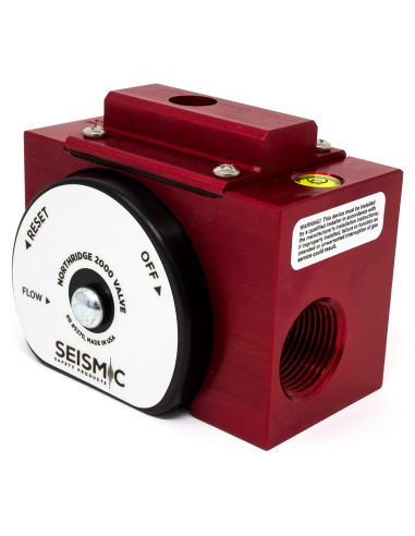 Válvula de Gas Manual Stark M75 con Nivel - Cierre Sísmico