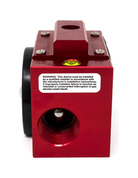 Válvula de Gas Manual Stark M75 con Nivel - Cierre Sísmico Válvula de Gas Manual Stark M75 con Nivel - Cierre Sísmico