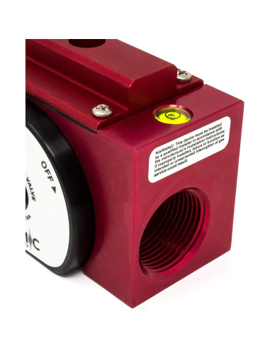 Válvula de Gas Manual Stark M75 con Nivel - Cierre Sísmico