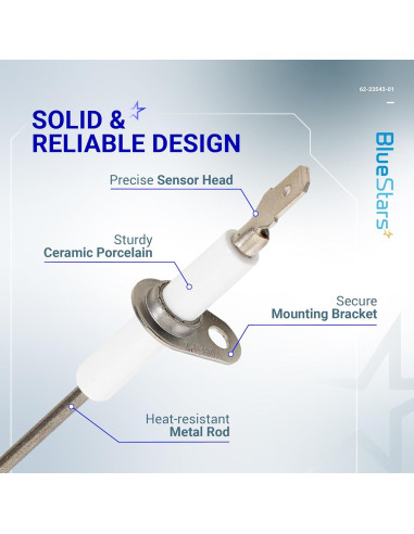 Sensor de Llama BlueStars 62-23543-01 Paquete de 2 para Hornos