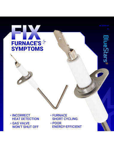 Sensor de Llama BlueStars 62-23543-01 Paquete de 2 para Hornos