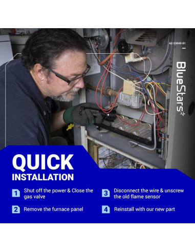 Sensor de Llama BlueStars 62-23543-01 Paquete de 2 para Hornos