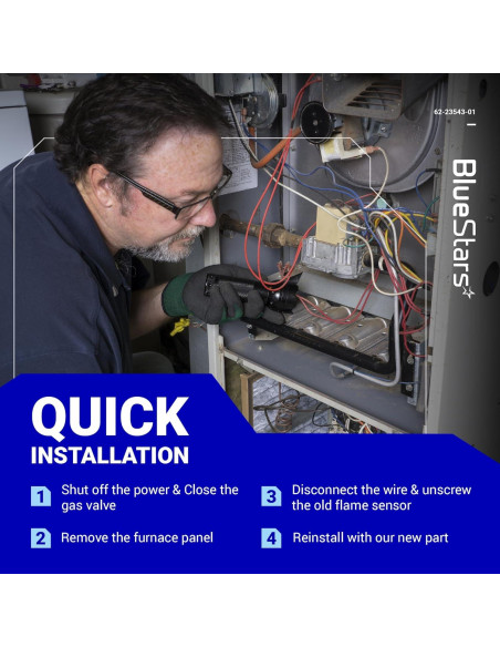 Sensor de Llama BlueStars 62-23543-01 Paquete de 2 para Hornos